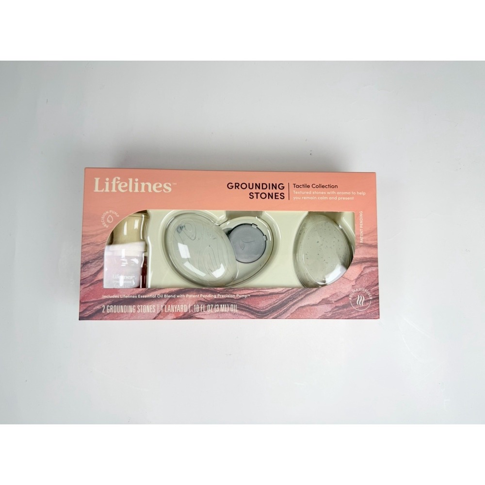 Lifelines Scent-Infused Grounding 2 Stones Meditative Fidget Collection Oil Set